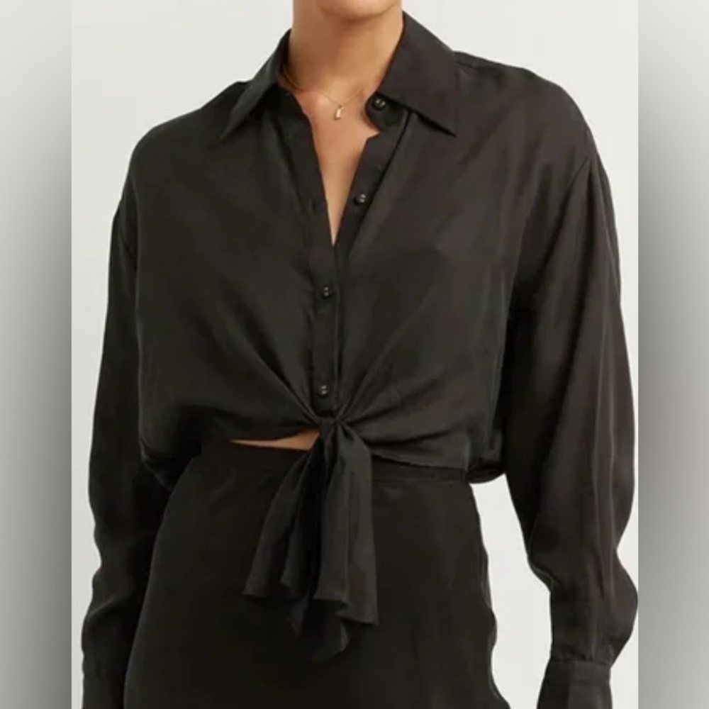 DISSH • Martini Black Tie Front Shirt